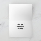 *30歳の誕生日の願い*何が起こったの?お前の年齢だ!カード カード (内部)
