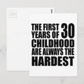 30歳の誕生日はいつだって特別 ポストカード (正面/裏面)