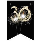 30歳の誕生日または記念日パーティー バンティングフラッグ (第1の旗)