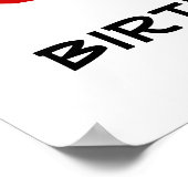 30歳の誕生日またはANY AGE ストライプの Stars名前をカスタムする ポスター (角)