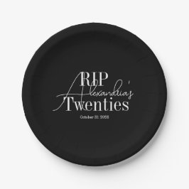 30歳の誕生日をお祝いする RIP 20s パーティーグッズ ペーパープレート