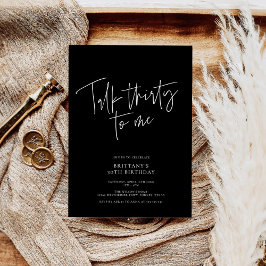 30歳の誕生日をシックモダンに話す 招待状