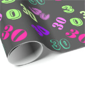 30歳の誕生日をパーソナライズ年齢 ラッピングペーパー (ロールコーナー)