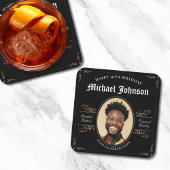 30歳の誕生日を完璧にクラシックヴィンテージ スクエアペーパーコースター