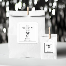 30歳の誕生日を白黒で見る スクエアシール