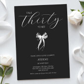 30歳の誕生日を白黒で見る 招待状