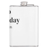 30歳の誕生日を祝うおしゃれなデザイン フラスク (裏面)