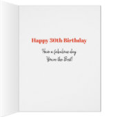 30歳の誕生日を祝うBig 30フォトコラージマイルストーン (内側(右))