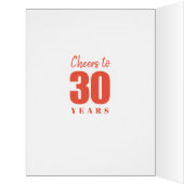 30歳の誕生日を祝うBig 30フォトコラージマイルストーン (内側(左))