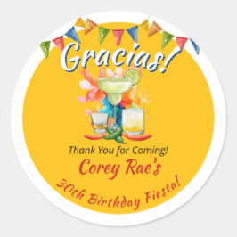 30歳の誕生日を祝して カスタム "Gracias"  ラウンドシール