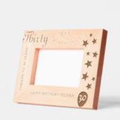 30歳の誕生日を記念する額縁 レーザー彫刻フレーム (左)