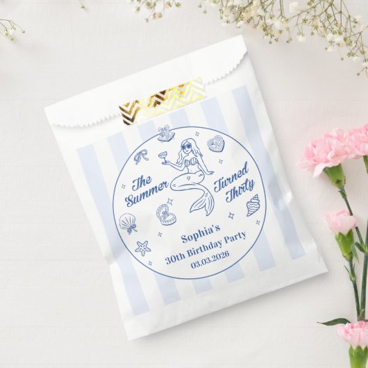 30歳の誕生日を迎えた夏かわいらし フェイバーバッグ (封をした状態)