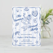 30歳の誕生日を迎えた夏かわいらし 招待状 (スタンド正面)