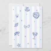 30歳の誕生日を迎えた夏かわいらし 招待状 (裏面)