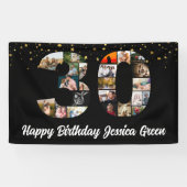 30歳の誕生日を迎えるフォトコラージュ記念日 横断幕 (横)