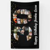 30歳の誕生日を迎えるフォトコラージュ記念日 横断幕 (縦)