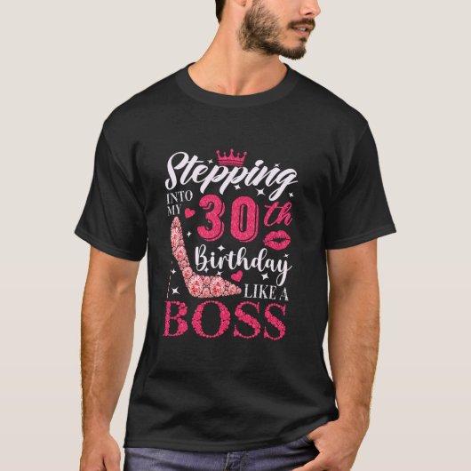 30歳の誕生日を迎えるボス30歳 Tシャツ (正面)