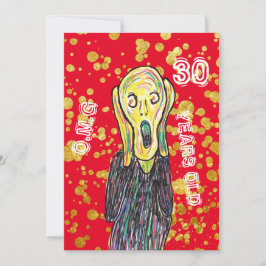 30歳の誕生日アーティスト招待状OMG 招待状