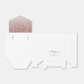 30歳の誕生日エレガントバラ金ゴールドグリッタードリップ フェイバーボックス (折り畳みなし)