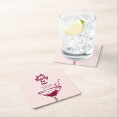 30歳の誕生日カクテルパーティー スクエアペーパーコースター (インサイチュ)