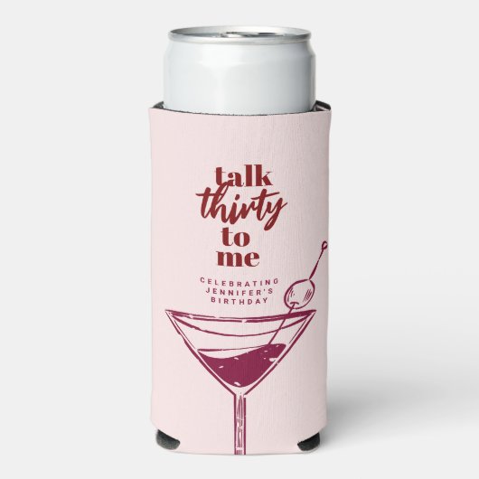 30歳の誕生日カクテルパーティー スリム缶クーラー (Seltzer正面)