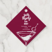 30歳の誕生日カクテルパーティー フェイバータグ (正面)