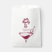 30歳の誕生日カクテルパーティー フェイバーバッグ (正面)
