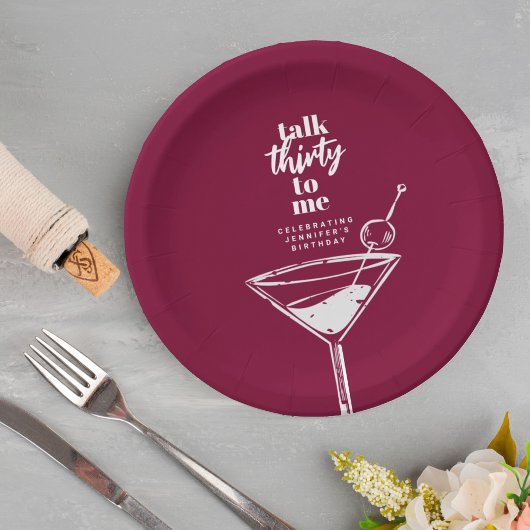 30歳の誕生日カクテルパーティー ペーパープレート