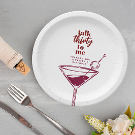30歳の誕生日カクテルパーティー ペーパープレート