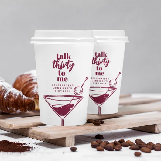 30歳の誕生日カクテルパーティー 紙コップ