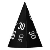 30歳の誕生日カスタム紙パーティー帽子 パーティーハット (裏面)