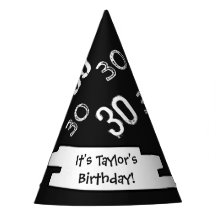 30歳の誕生日カスタム紙パーティー帽子