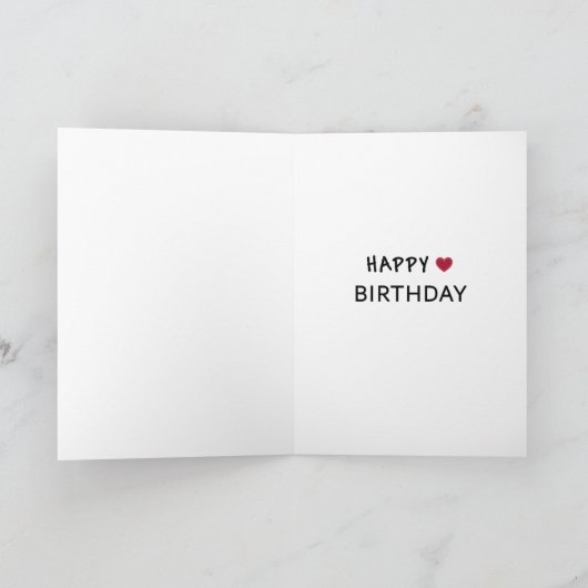 30歳の誕生日カードを愛された サンキューカード (内部)