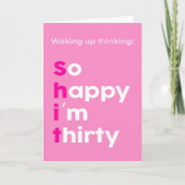 30歳の誕生日カード カード (正面)