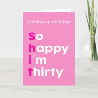 30歳の誕生日カード カード