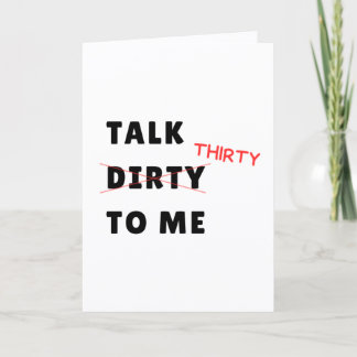 30歳の誕生日カード Talk Thirty カード