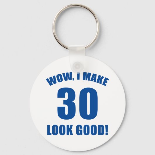 30歳の誕生日ガギフト(b) キーホルダー (正面)