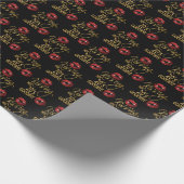 30歳の誕生日キスをする- Her 20's Goodbye – 赤 ラッピングペーパー (角)