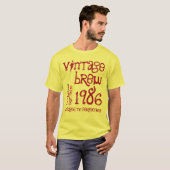 30歳の誕生日ギフト1986または任意の年のヴィンテージ醸造5 Tシャツ (正面フル)