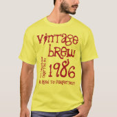 30歳の誕生日ギフト1986または任意の年のヴィンテージ醸造5 Tシャツ (正面)