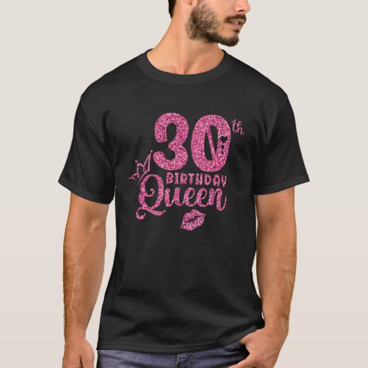 30歳の誕生日クイーン Tシャツ (正面)