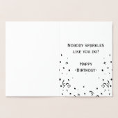 30歳の誕生日ゴールドフォイル30歳 箔カード (内部)