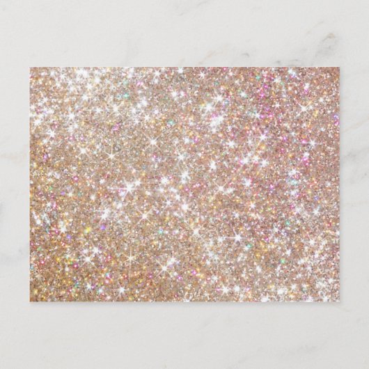 30歳の誕生日シック·グリッターの日グラデーション付を保存 案内ポストカード (裏面)