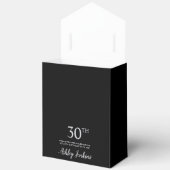 30歳の誕生日シルバーグリッターサンクスギフト フェイバーボックス (見開き)