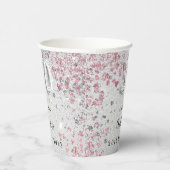 30歳の誕生日シルバーピンクの名前 紙コップ (右)