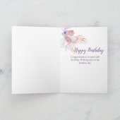 30歳の誕生日シーシェルコーラルカード カード (内部)