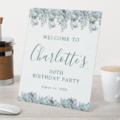 30歳の誕生日ダスティブルーフローラへようこそ 台座サイン (インサイチュ)