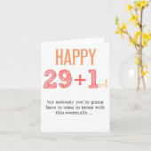 30歳の誕生日ダーティ30枚カード カード (黄色い花)