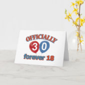 30歳の誕生日デザイン カード (黄色い花)