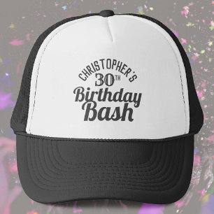 30歳の誕生日トラック運転手ハットのお祝い キャップ